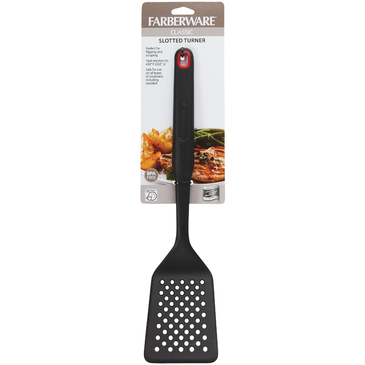 Farberware 13.5 In. Classic Black Nylon Slotted Turner Image 2