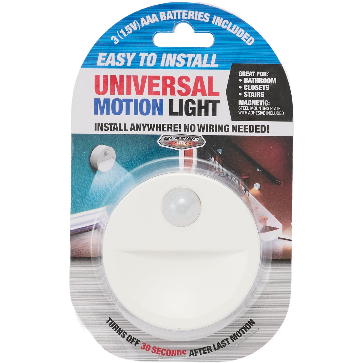 Blazing LEDz White LED Motion Sensor Battery Operated Light Image 4