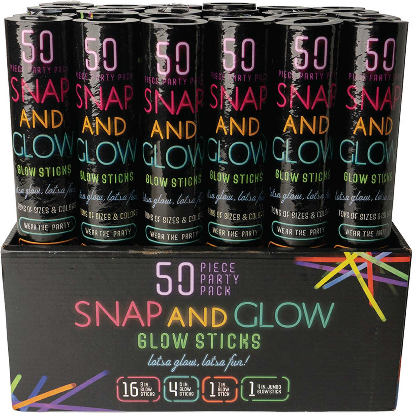 Snap And Glow Sticks Party Pack (50-Pack) Image 3
