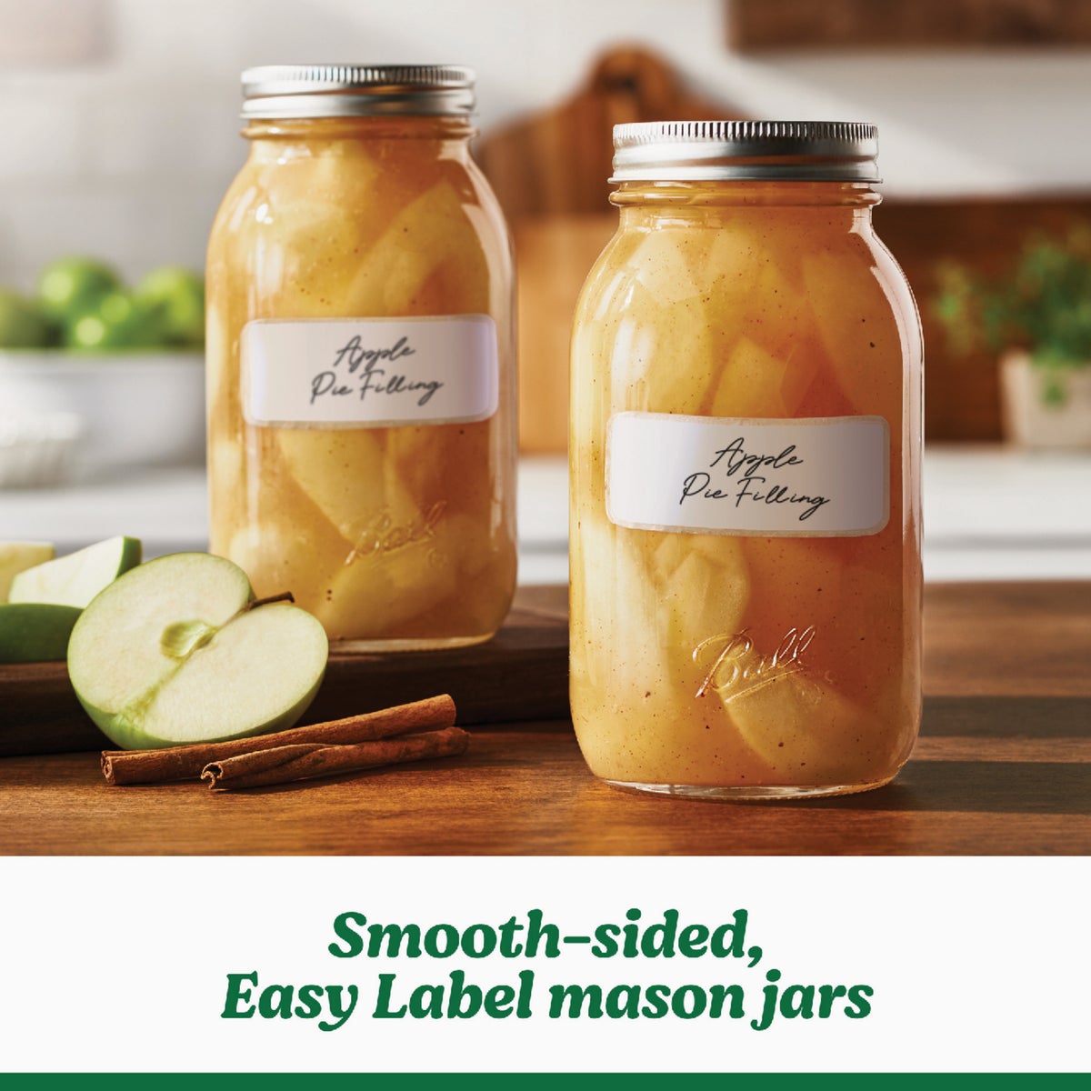 Ball 1 Qt. Easy-Label Regular Mouth Smooth-Sided Mason Jar (12-Count) Image 4