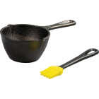 Lodge Cast Iron Melting Pot with Silicone Brush Image 1