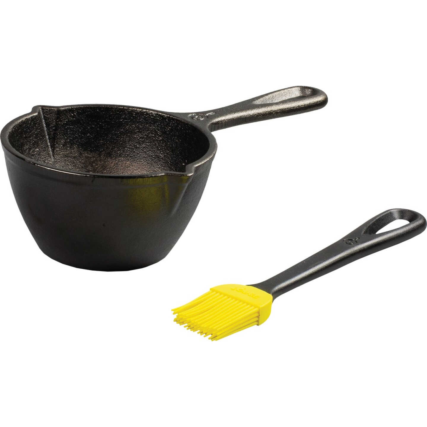 Lodge Cast Iron Melting Pot with Silicone Brush Image 1