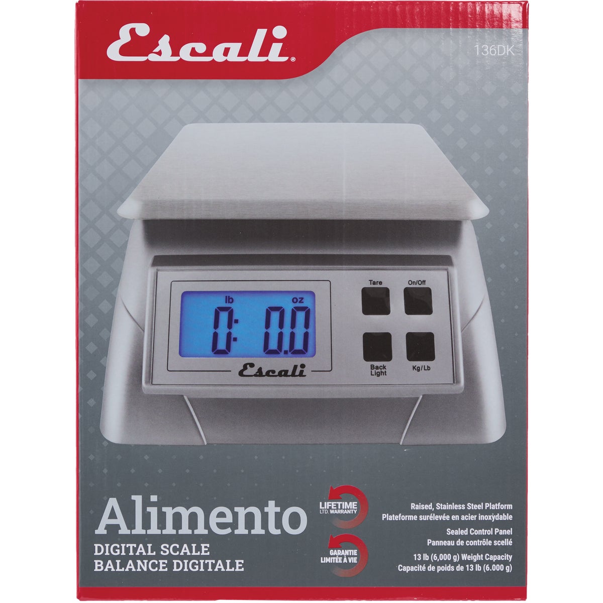 Escali Alimento 13 Lb. Digital Food Scale Image 4
