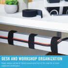 VELCRO Brand One-Wrap 1-1/2 In. x 30 Ft. Black Multi-Use Hook & Loop Roll Image 2