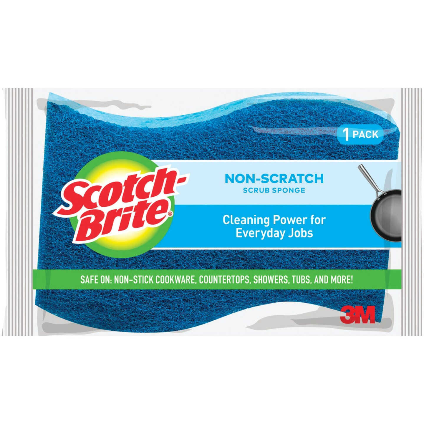 Scotch-Brite Zero Scratch Scrub Sponge Image 1