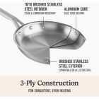 Calphalon 10 In Stainless Steel Fry Pan, Silver Image 4