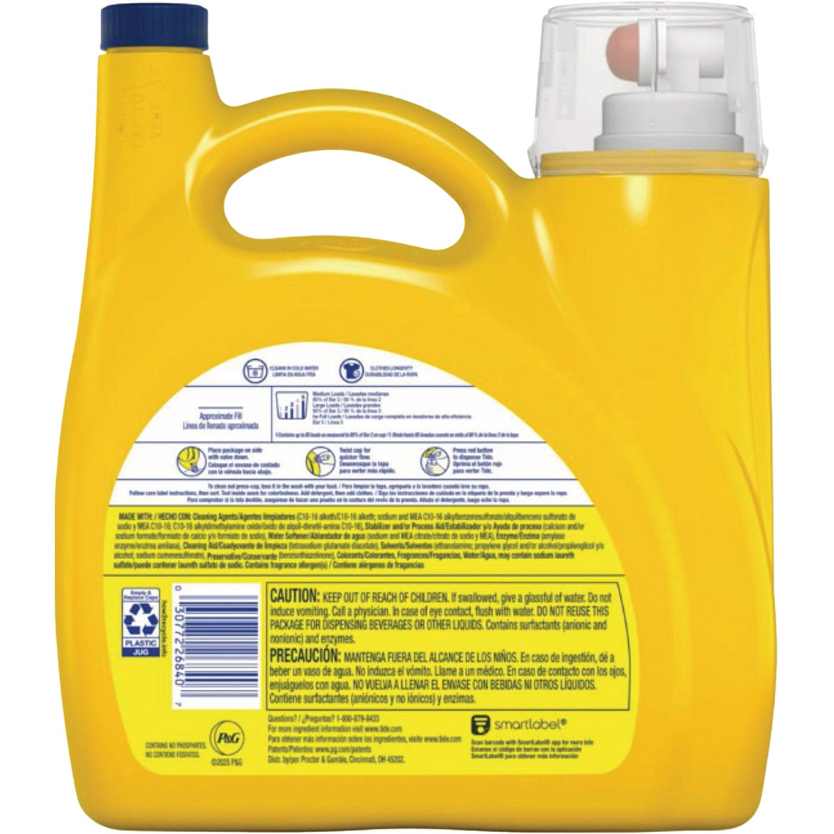 Tide 107 Oz. 85 Load Simply Refreshing Breeze Scent High Efficiency Liquid Laundry Detergent Image 5