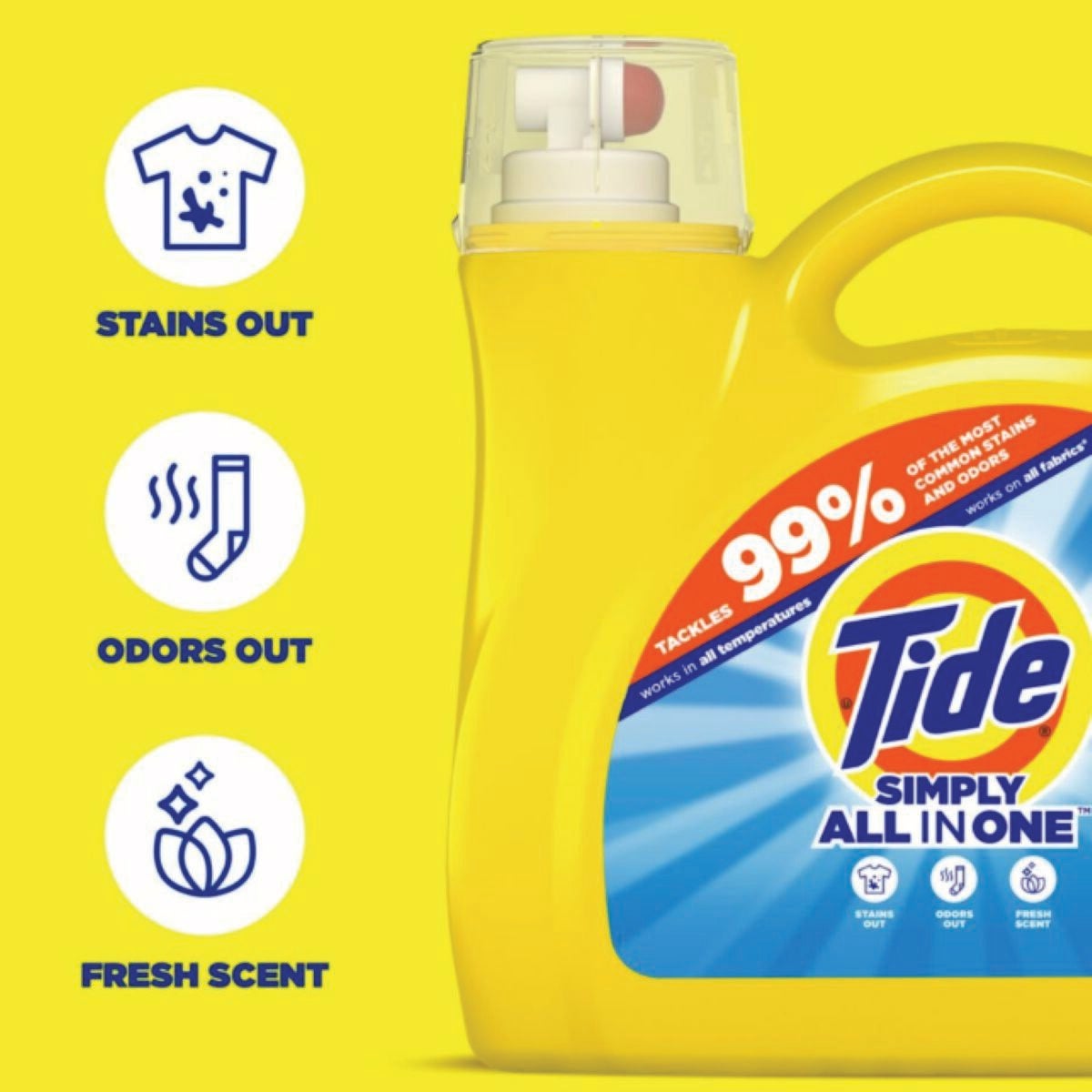 Tide 107 Oz. 85 Load Simply Refreshing Breeze Scent High Efficiency Liquid Laundry Detergent Image 2