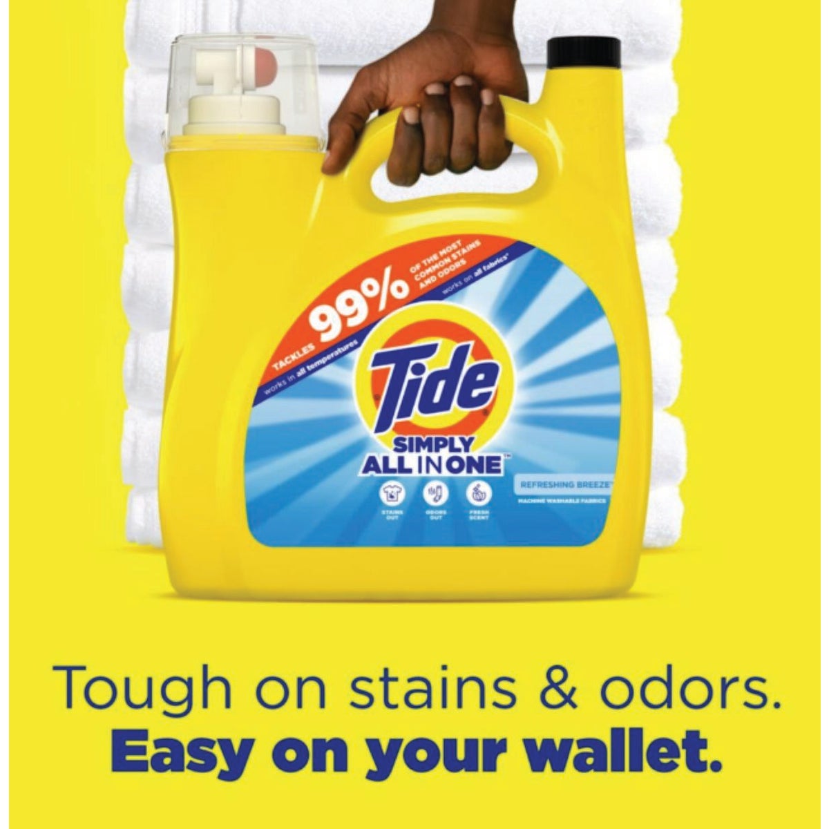 Tide 107 Oz. 85 Load Simply Refreshing Breeze Scent High Efficiency Liquid Laundry Detergent Image 3