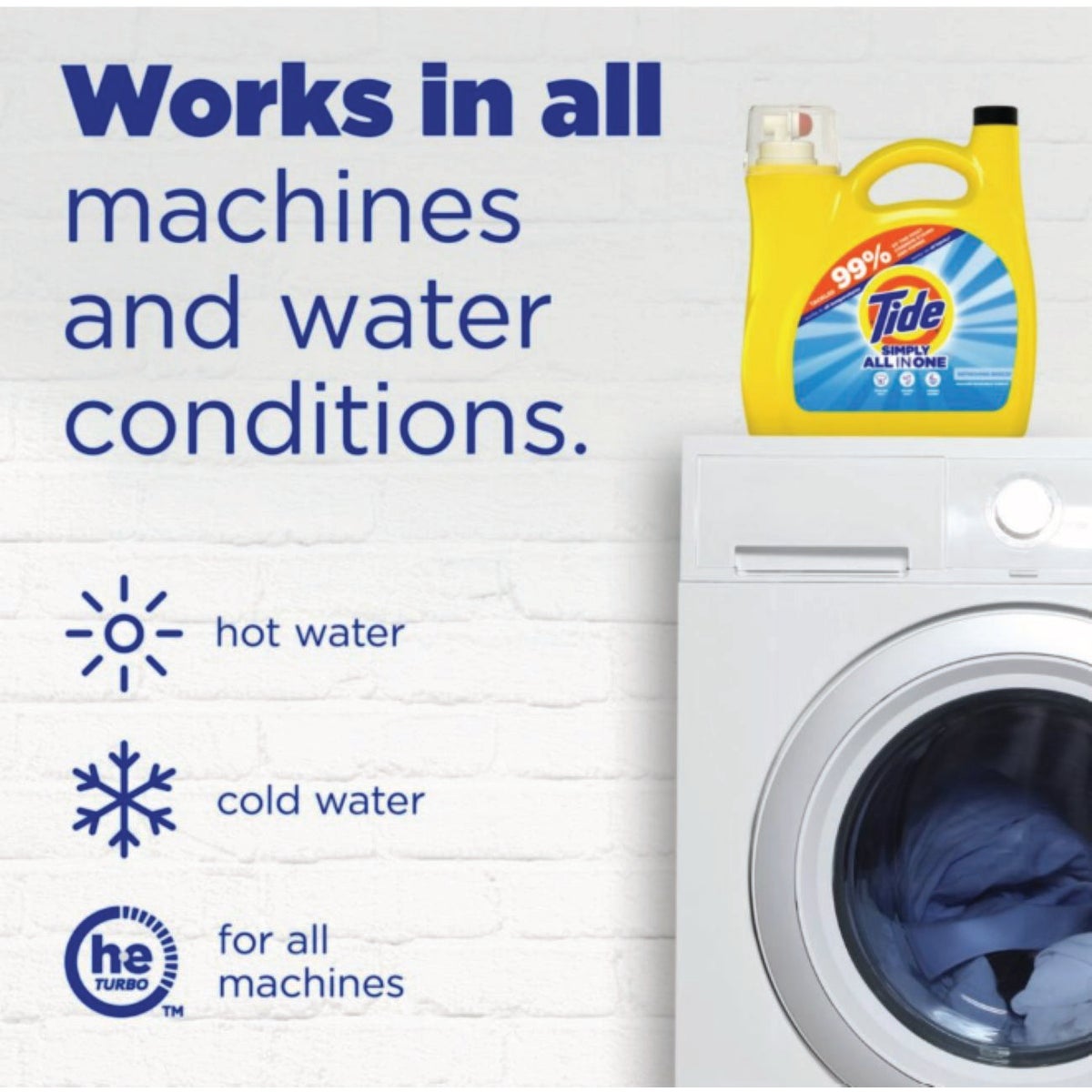 Tide 107 Oz. 85 Load Simply Refreshing Breeze Scent High Efficiency Liquid Laundry Detergent Image 4