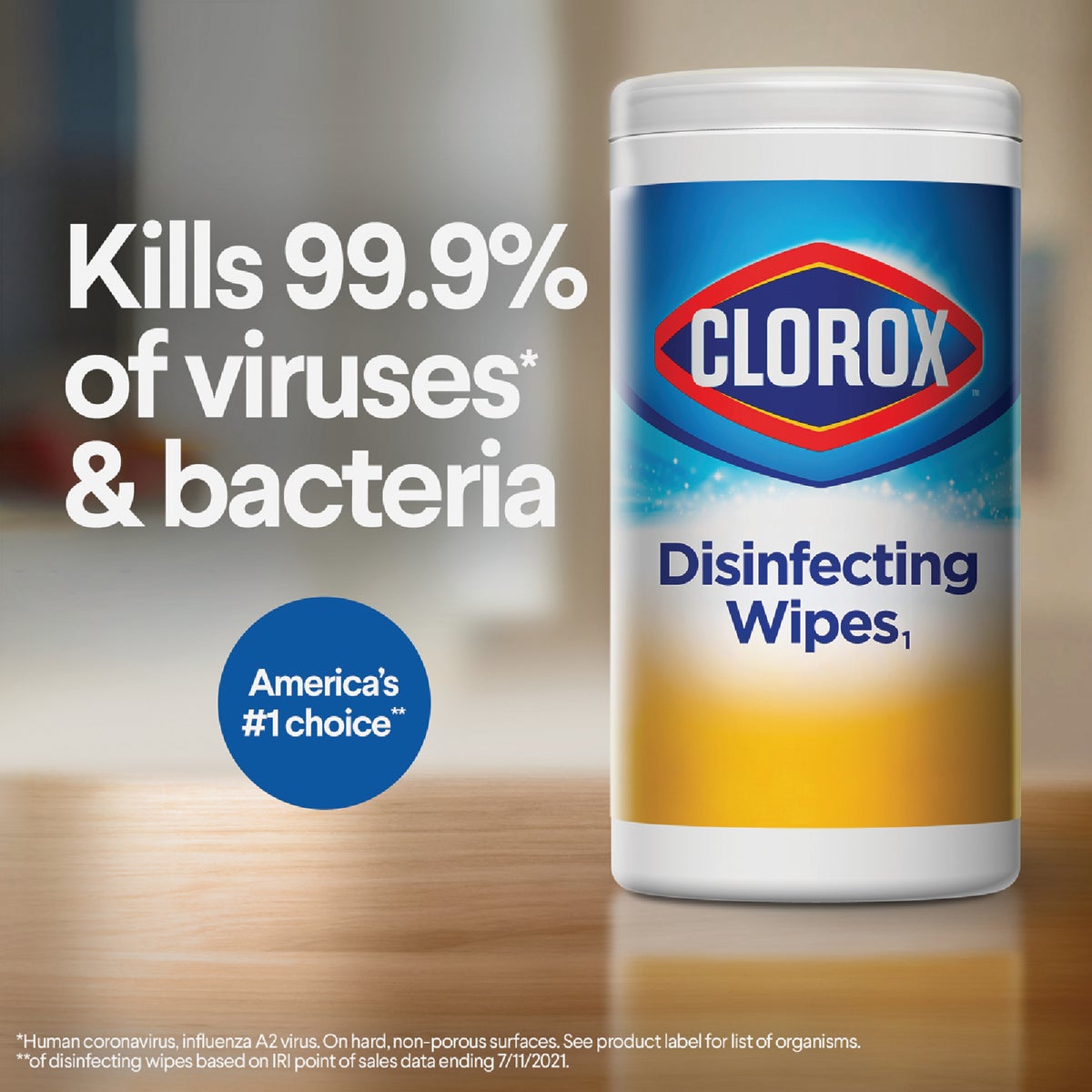Clorox Crisp Lemon Disinfecting Cleaning Wipes Tub (35-Count) Image 5
