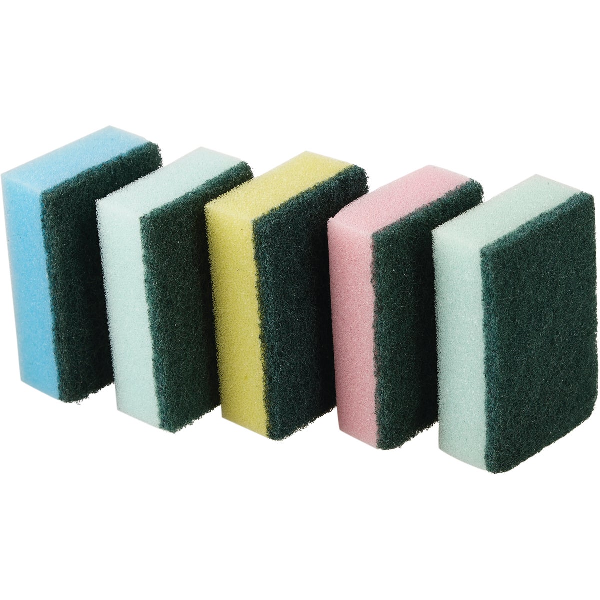 Smart Savers 3.7 In. x 2.36 In. Scrub Sponge (5-Pack) Image 4