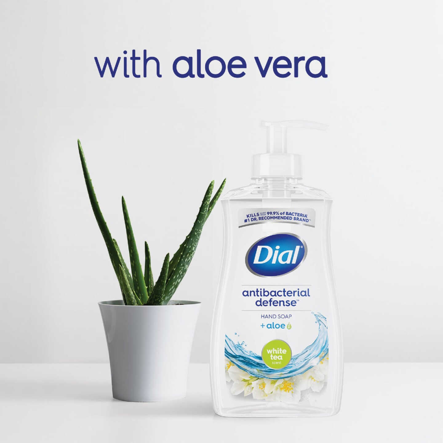 Dial Antibacterial Defense 11 Oz. White Tea & Vitamin Liquid Hand Soap Image 6