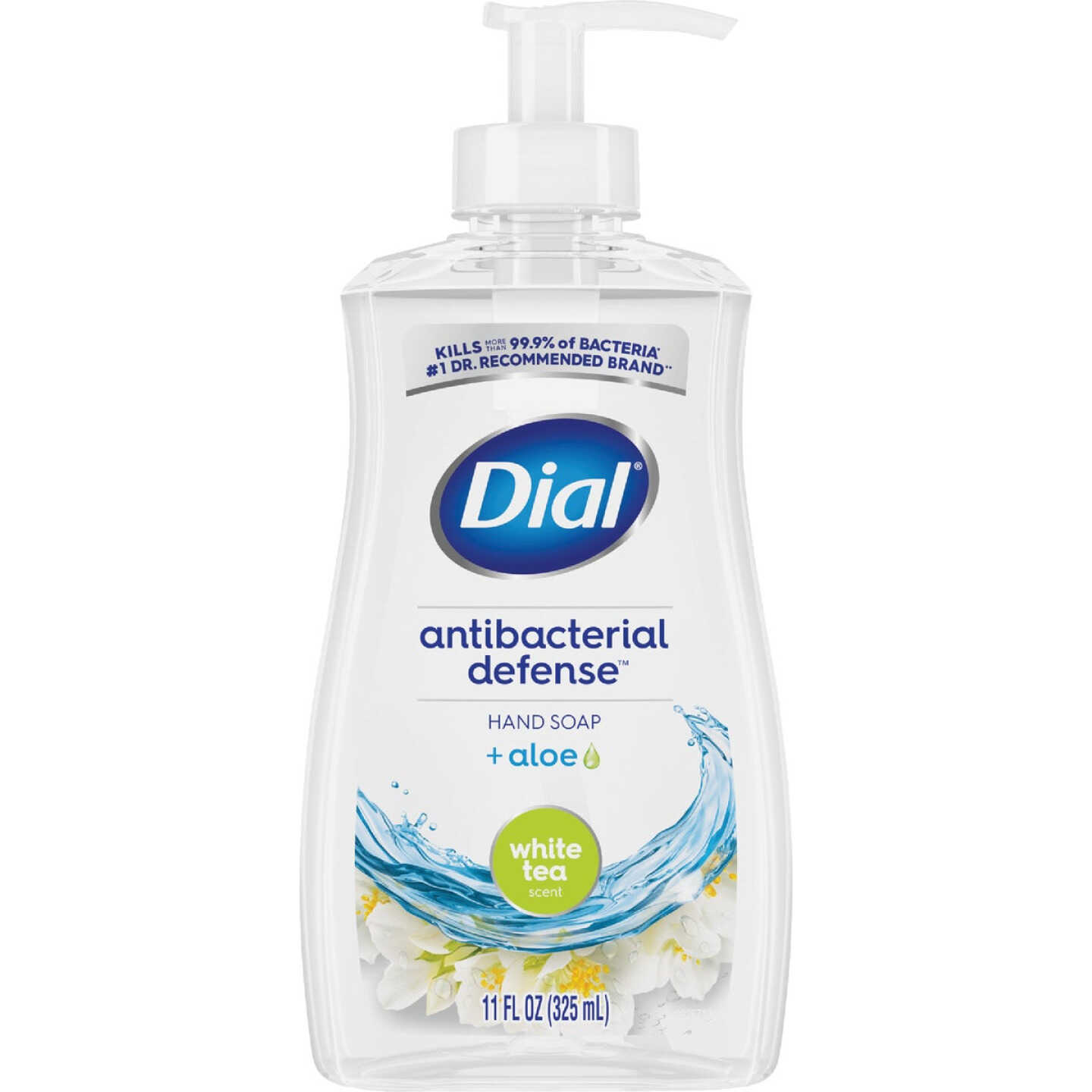 Dial Antibacterial Defense 11 Oz. White Tea & Vitamin Liquid Hand Soap Image 1