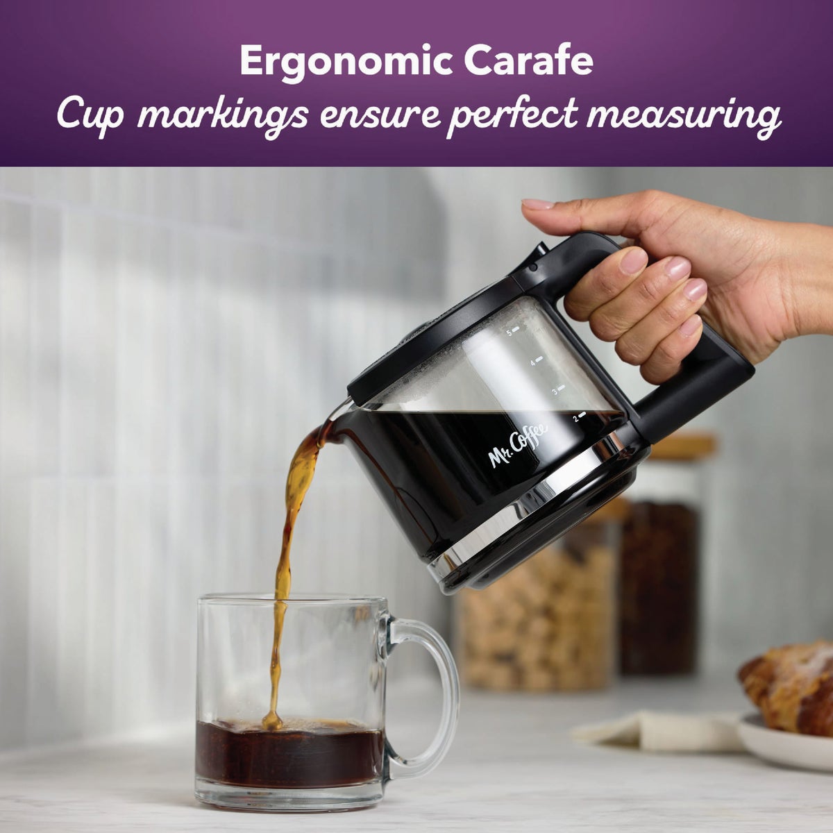 Mr. Coffee Mini Brew Switch Coffee Maker, 5-Cup Coffee Maker, Black Image 5