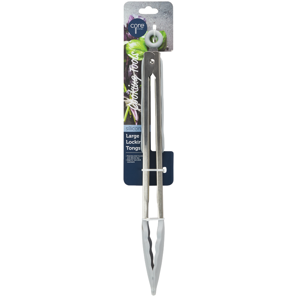 Core Kitchen 12 In. Silicone Locking Tongs Image 2