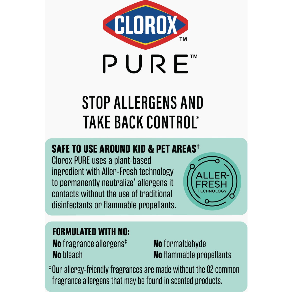 Clorox 8 Oz. PURE Allergen Neutralizer Daily Air Sanitizer Spray, Clean Breeze Image 4