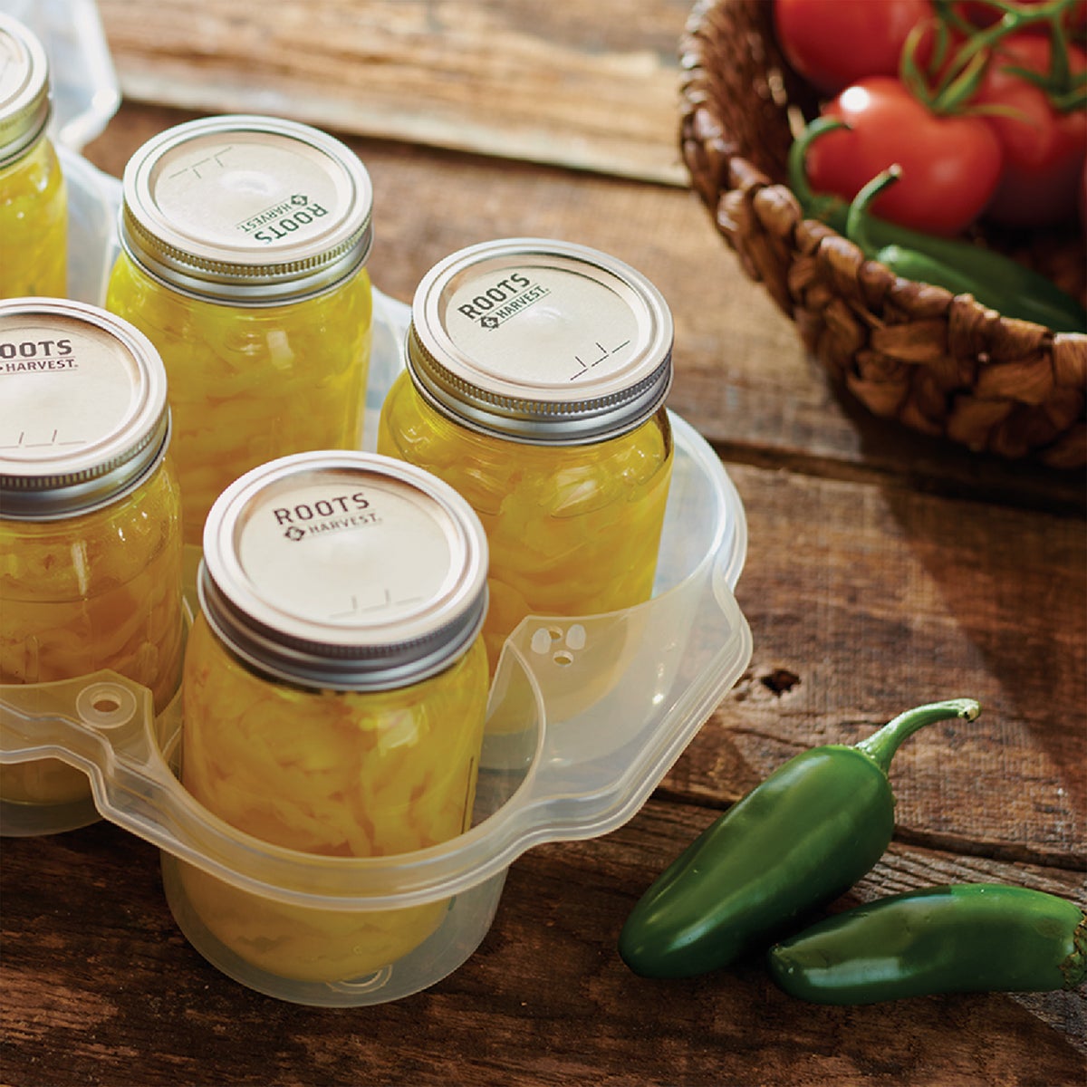 Roots & Harvest SafeCrate Pint Jar Storage Container (6 Jar Capacity) Image 3