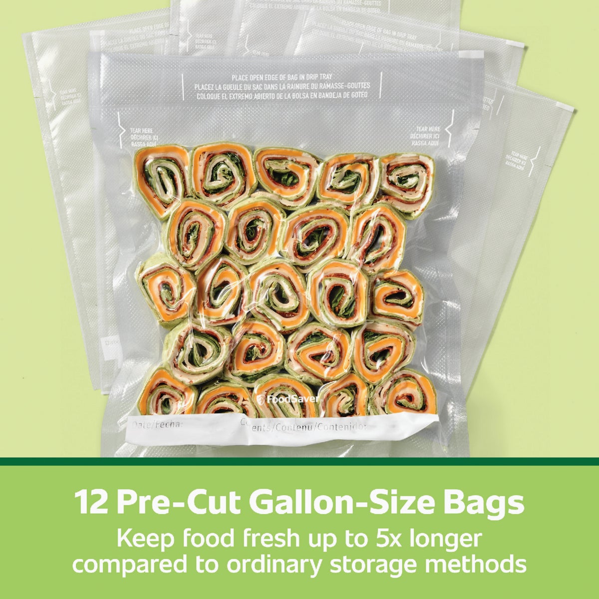 FoodSaver 1 Gal. Pre-Cut Bag (12-Count) Image 6