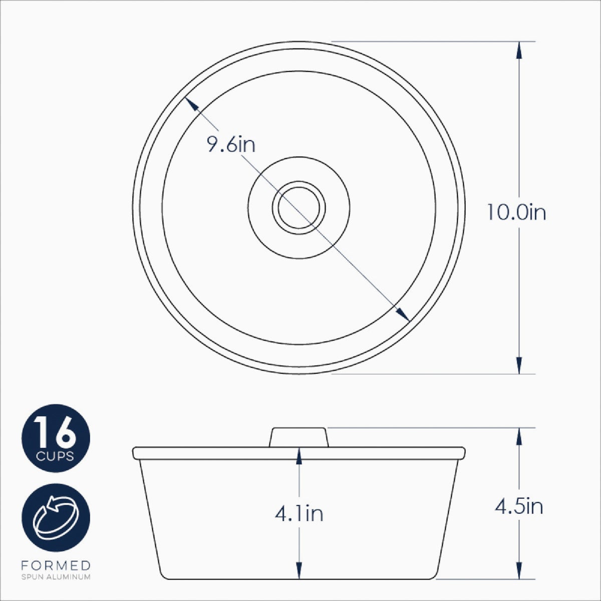 Nordic Ware 10 In. Angel Food Cake Pan Image 3