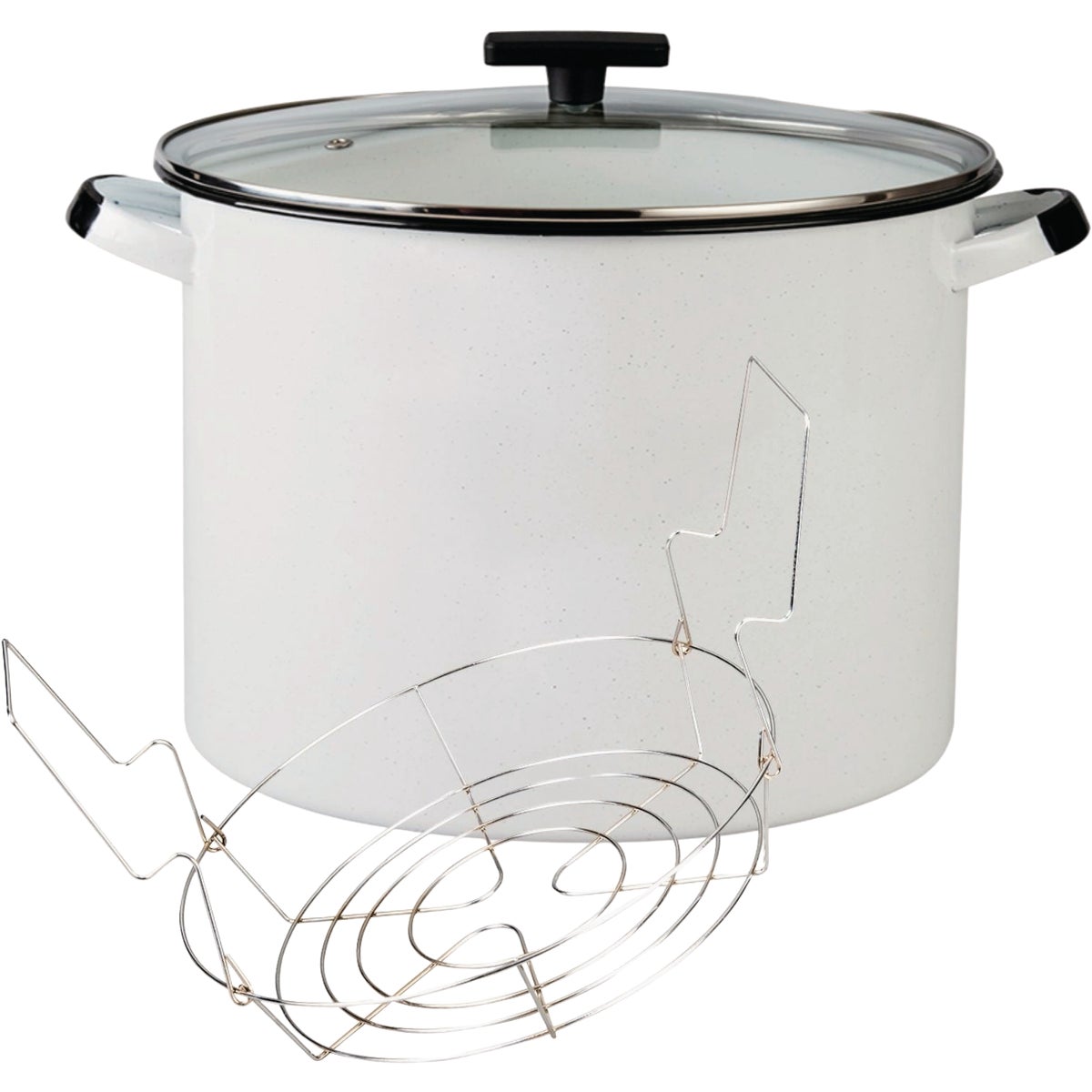 Graniteware 21 Qt. White 2-in-1 Canner and Stock Pot Image 2