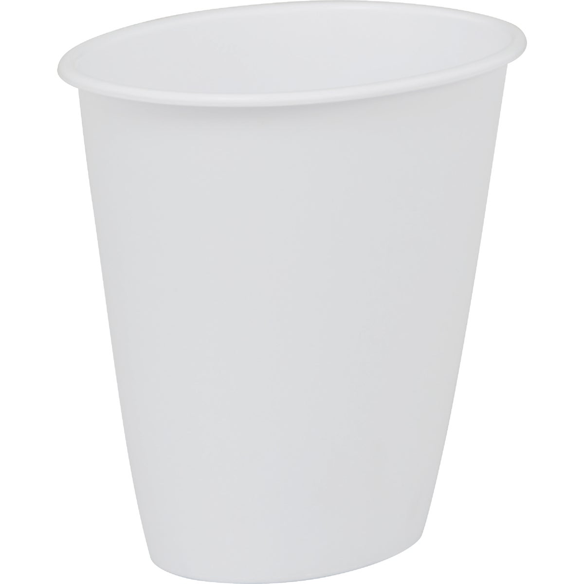 Sterilite 1.5 Gal. White Oval Vanity Wastebasket Image 3