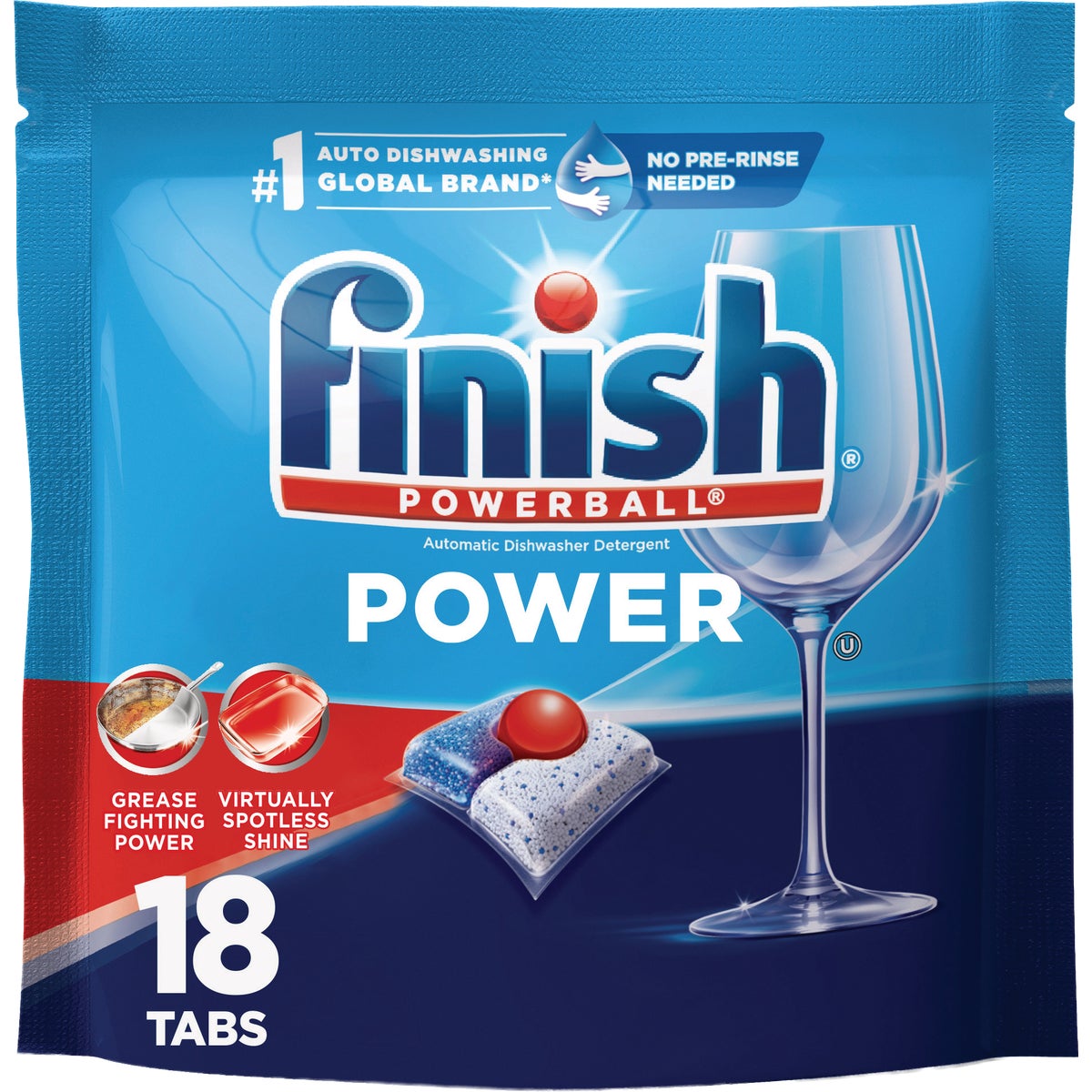 Finish Power Ball Dishwasher Detergent Pods (18-Count)