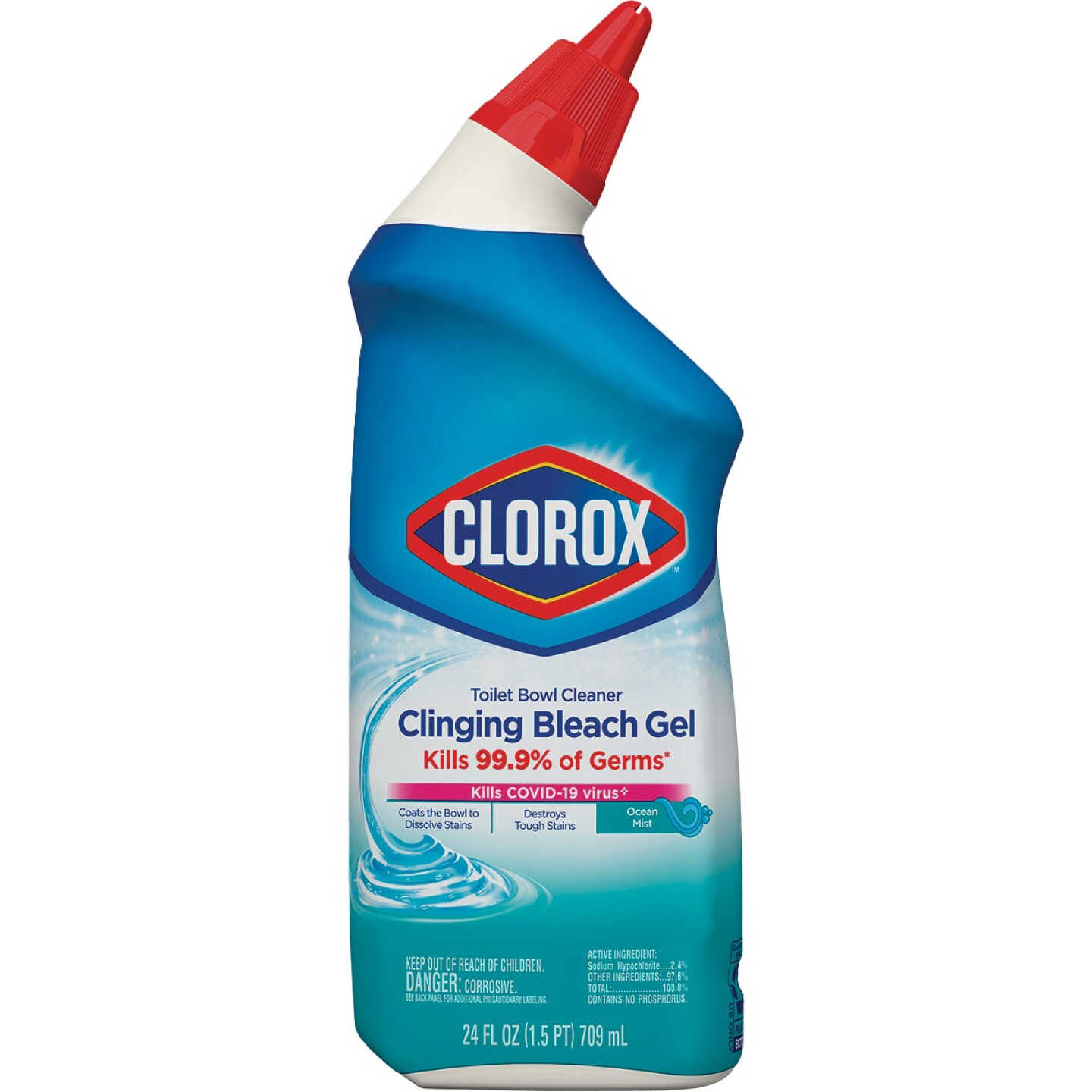 Clorox 24 Oz. Clinging Bleach Gel Toilet Bowl Cleaner Image 1