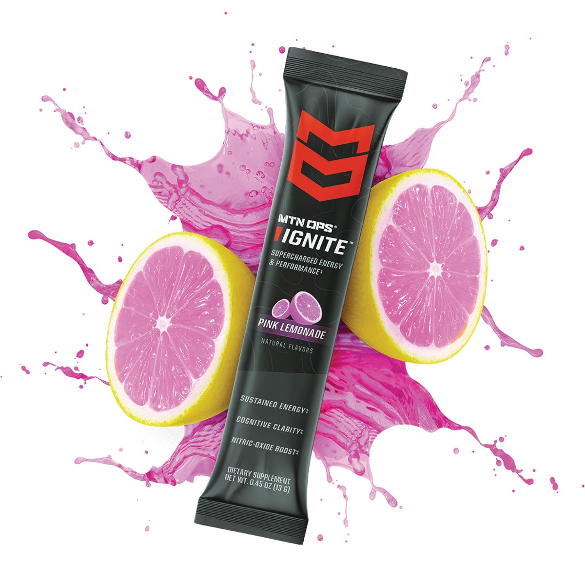 MTN OPS Ignite Pink Lemonade Energy Drink Mix