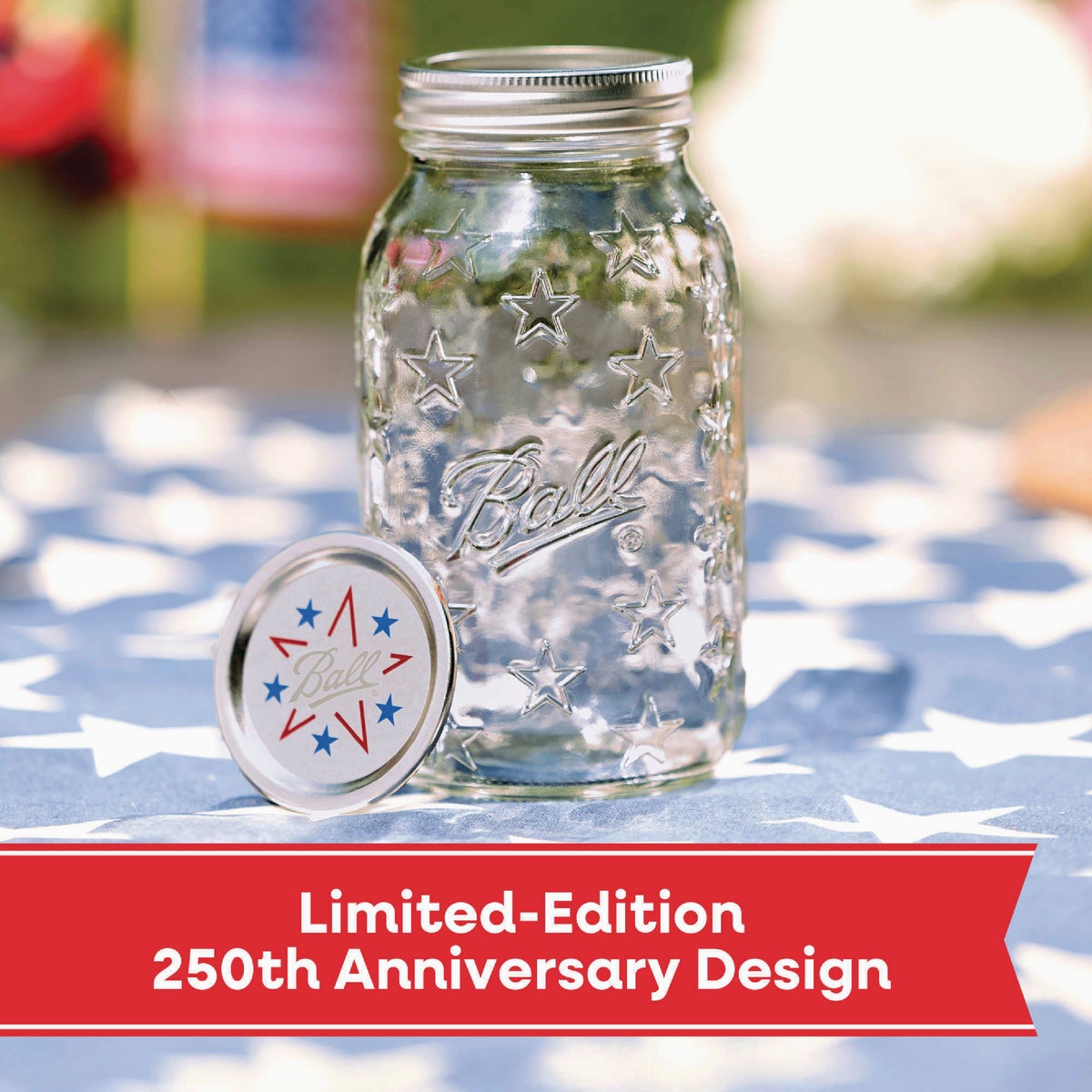 Ball 32 Oz. Limited Edition Americana Regular Mouth Quart Mason Jar (4-Pack) Image 4