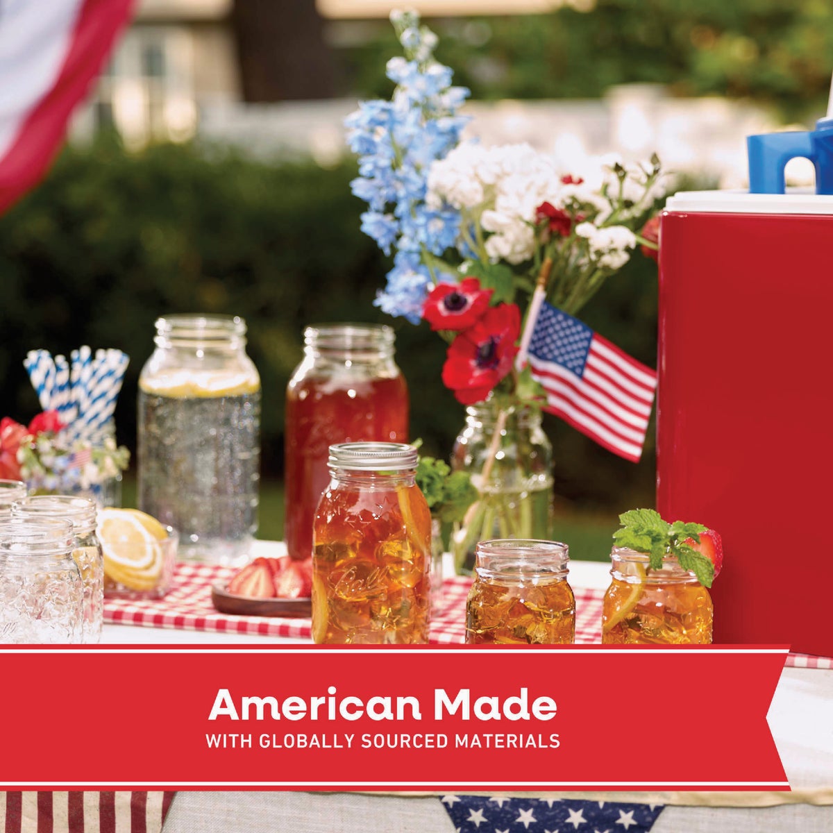 Ball 32 Oz. Limited Edition Americana Regular Mouth Quart Mason Jar (4-Pack) Image 2