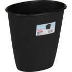 Sterilite 1.5 Gal. Black Oval Vanity Wastebasket Image 1