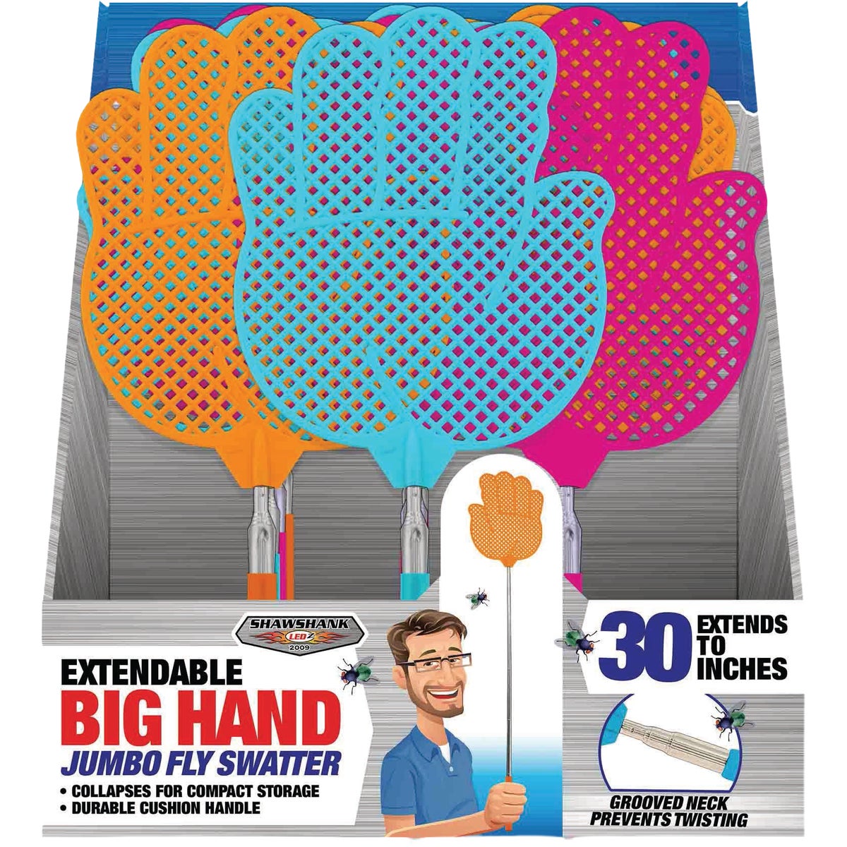 Shawshank Ledz 30 In. Extendable Fly Swatter