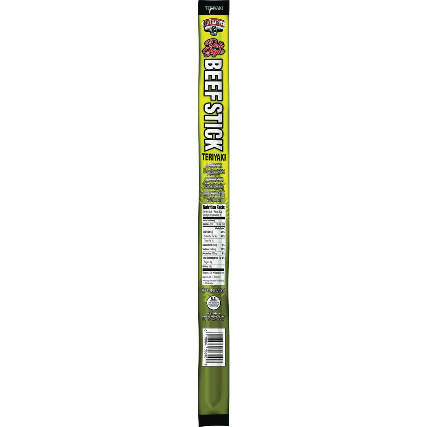 Old Trapper 1.75 Oz. Teriyaki Deli Style Beef Stick Image 1