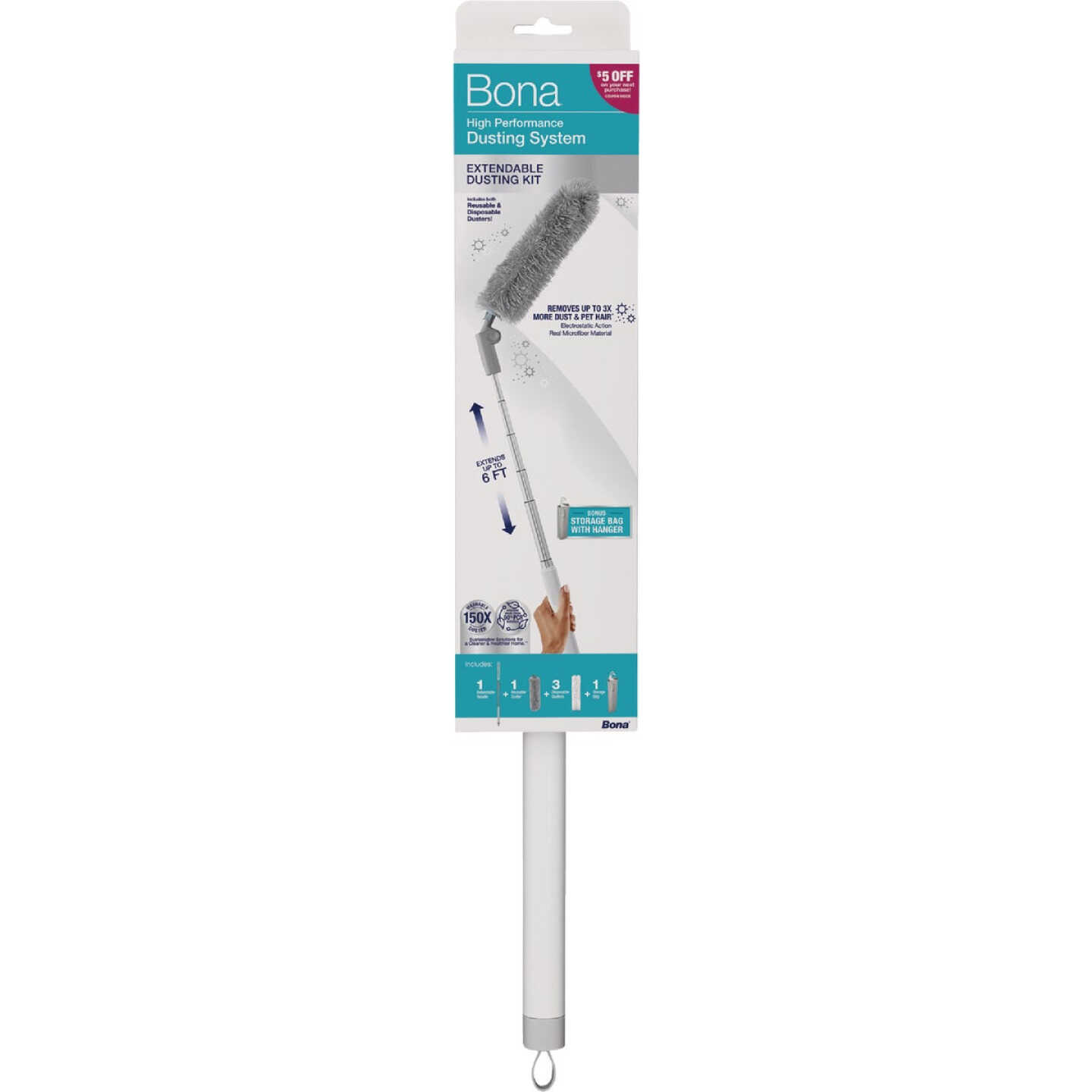 Bona High Performance Dusting System Extendable Dusting Kit Image 1