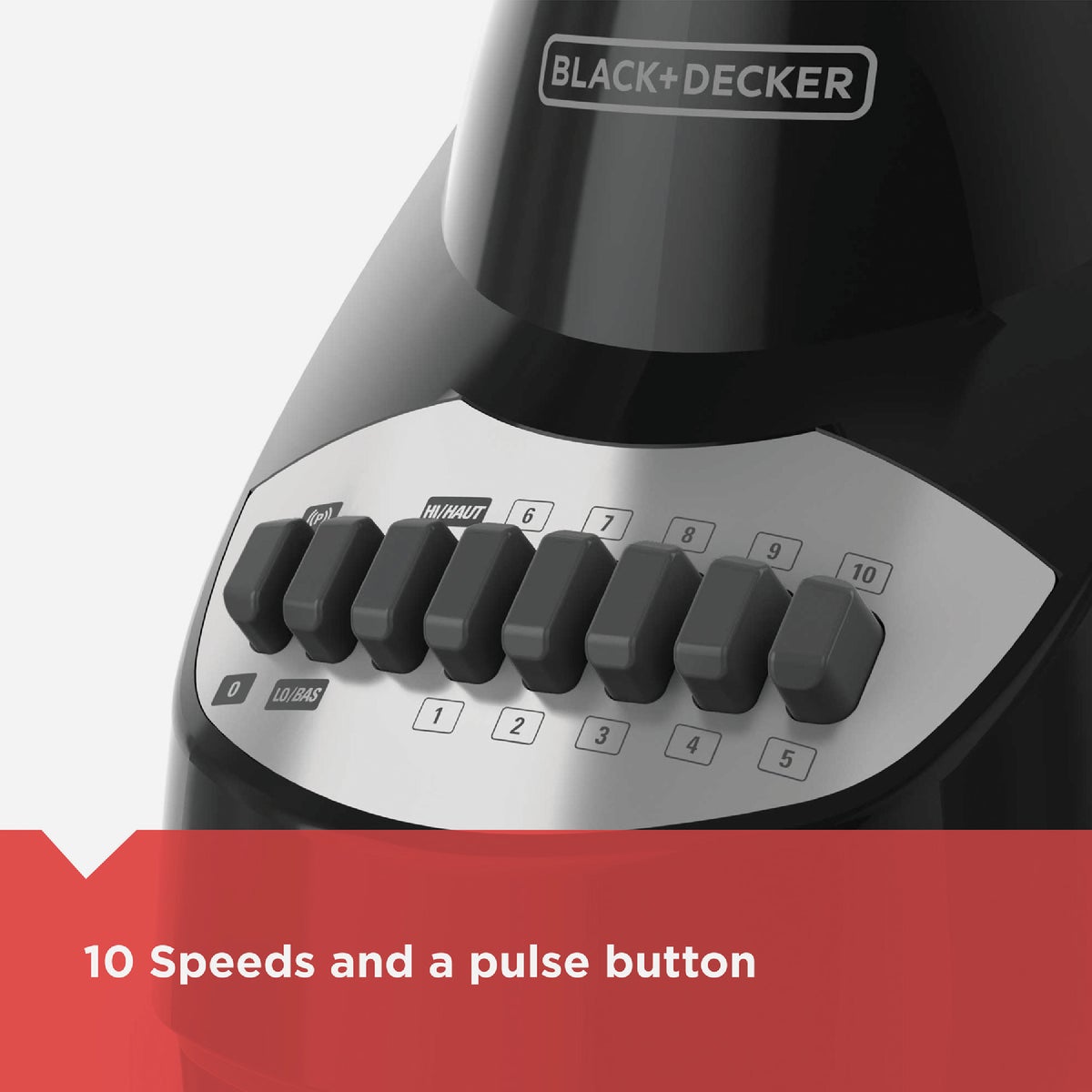 Black & Decker IceCrush 8-Speed Blender with 7-Cup Glass Jar Image 4