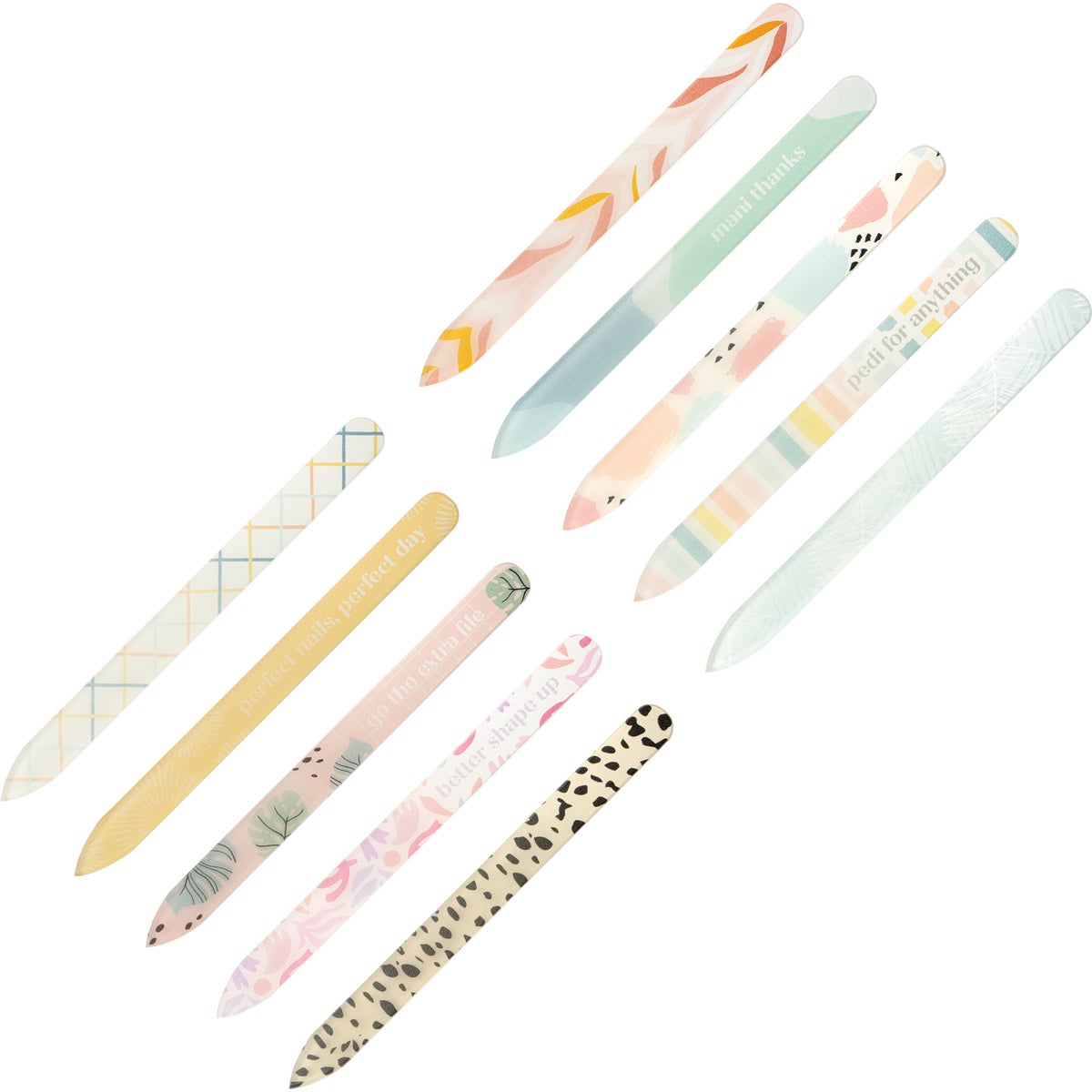 Lemon Lavender Better Shape Up Glass Nail File with Clear Travel Case