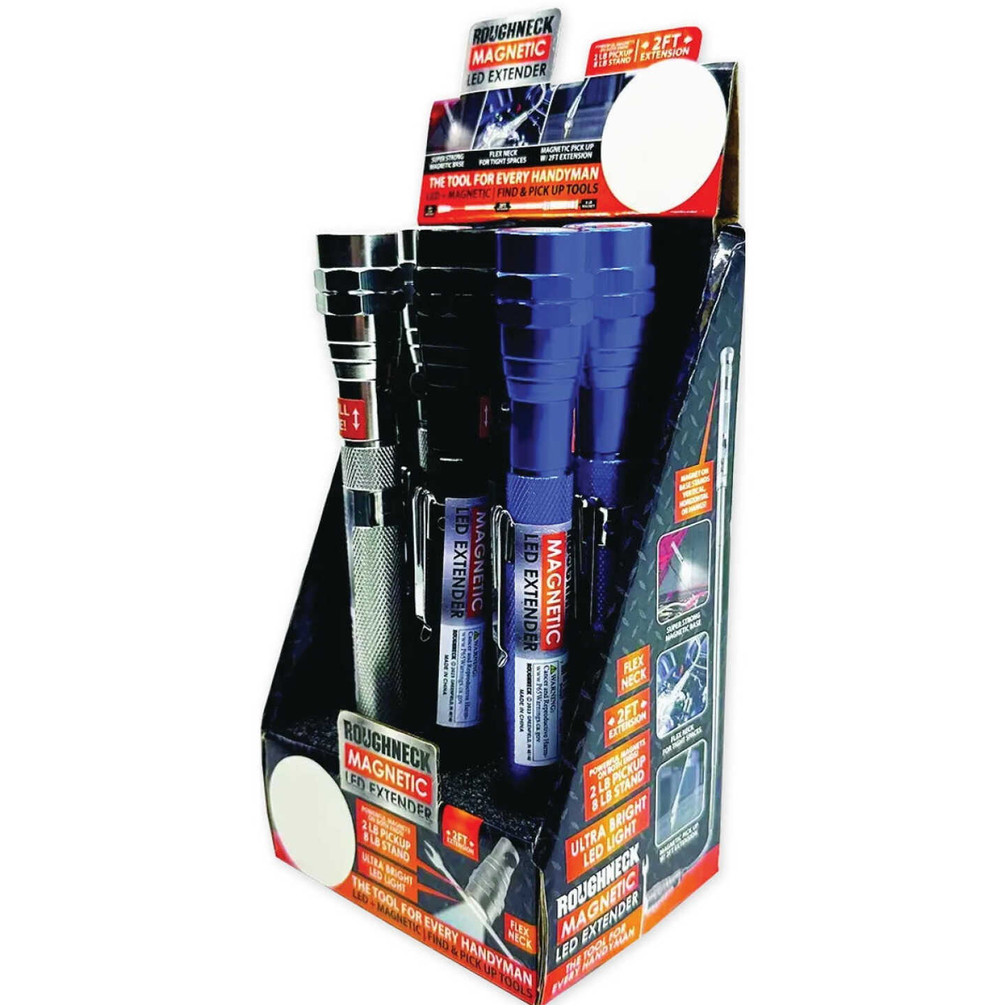 Rougneck LED Flashlight Extender Tool with Magnetic Stand Image 1