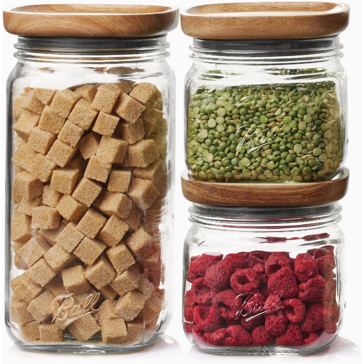 Ball 9.9 Cup Stack & Store Jar with Wooden Lid Image 3