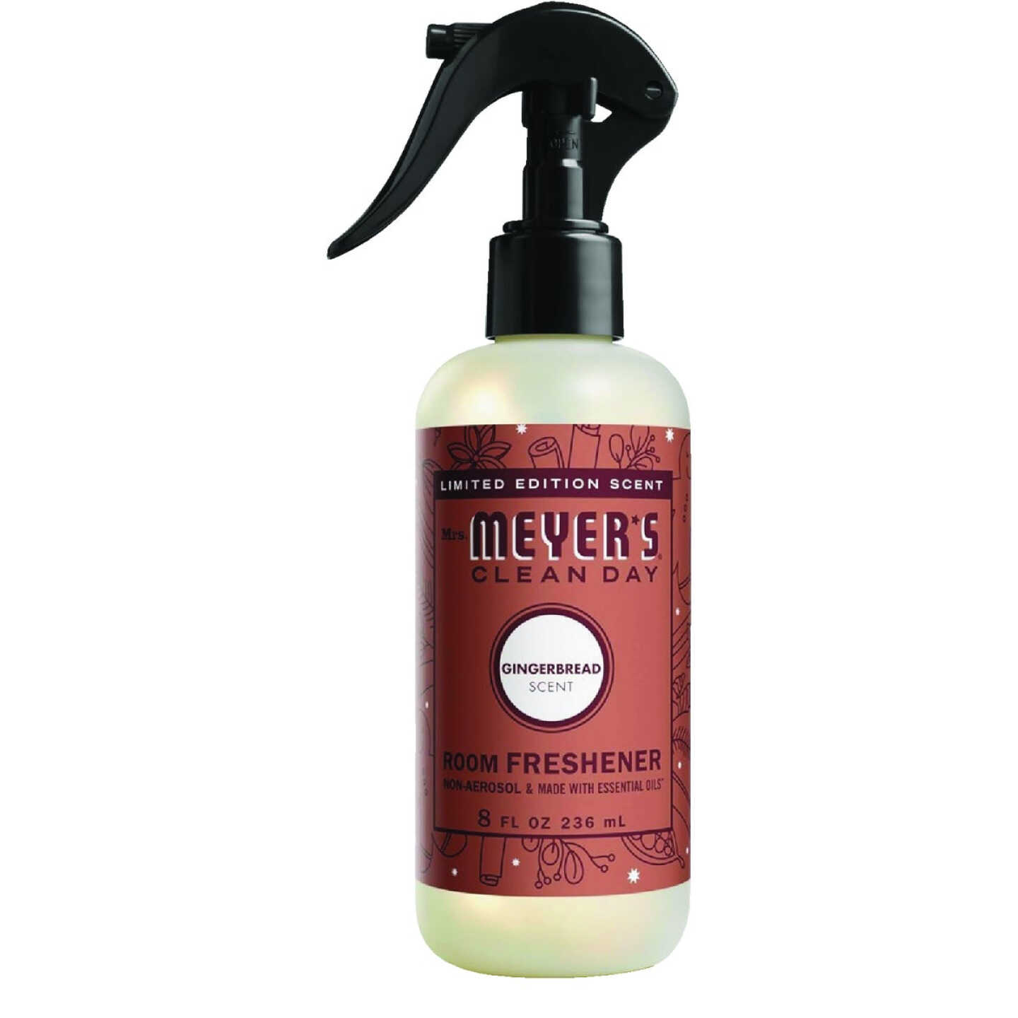 Mrs. Meyer's Clean Day 8 Oz. Gingerbread Room Non-Aerosol Spray Air Freshener Image 1
