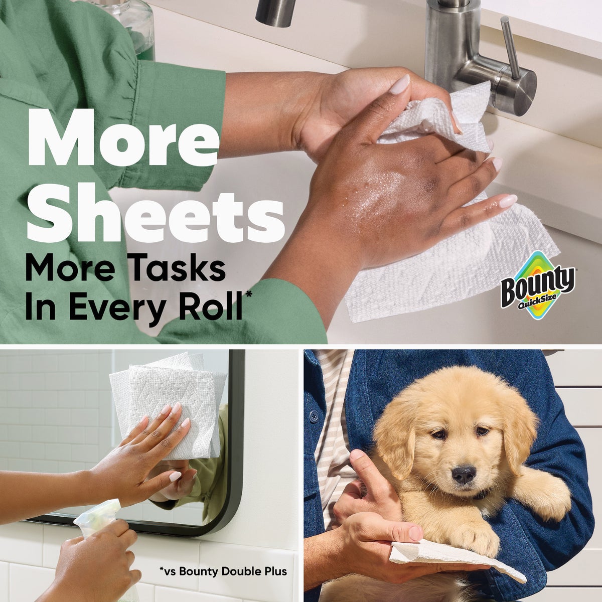 Bounty Select-A-Size Paper Towels, 6 Double Rolls Image 3