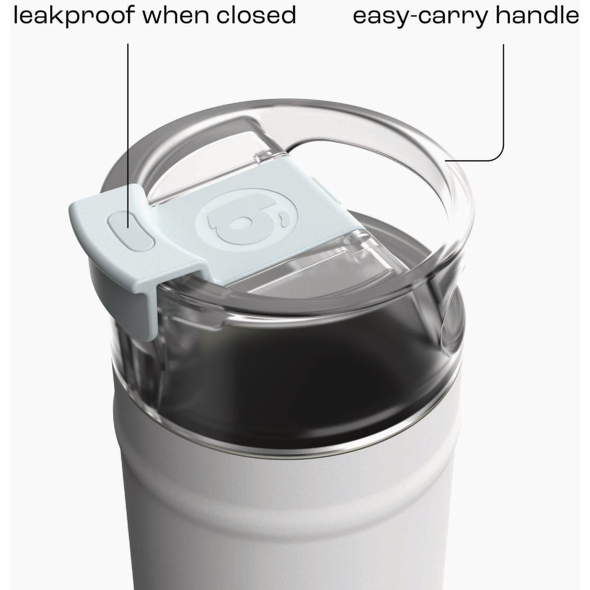 Bubba 32 Oz. White DualSip Insulated Stainless Steel Water Bottle Image 4