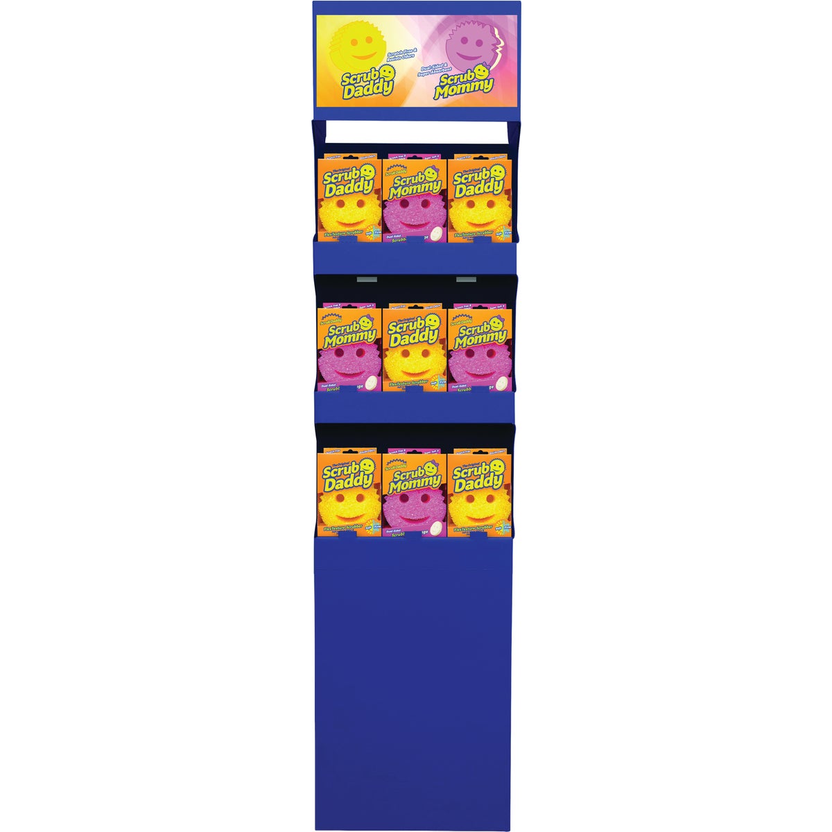 Scrub Daddy Yellow & Pink Scrub Sponge Display (36-Piece)