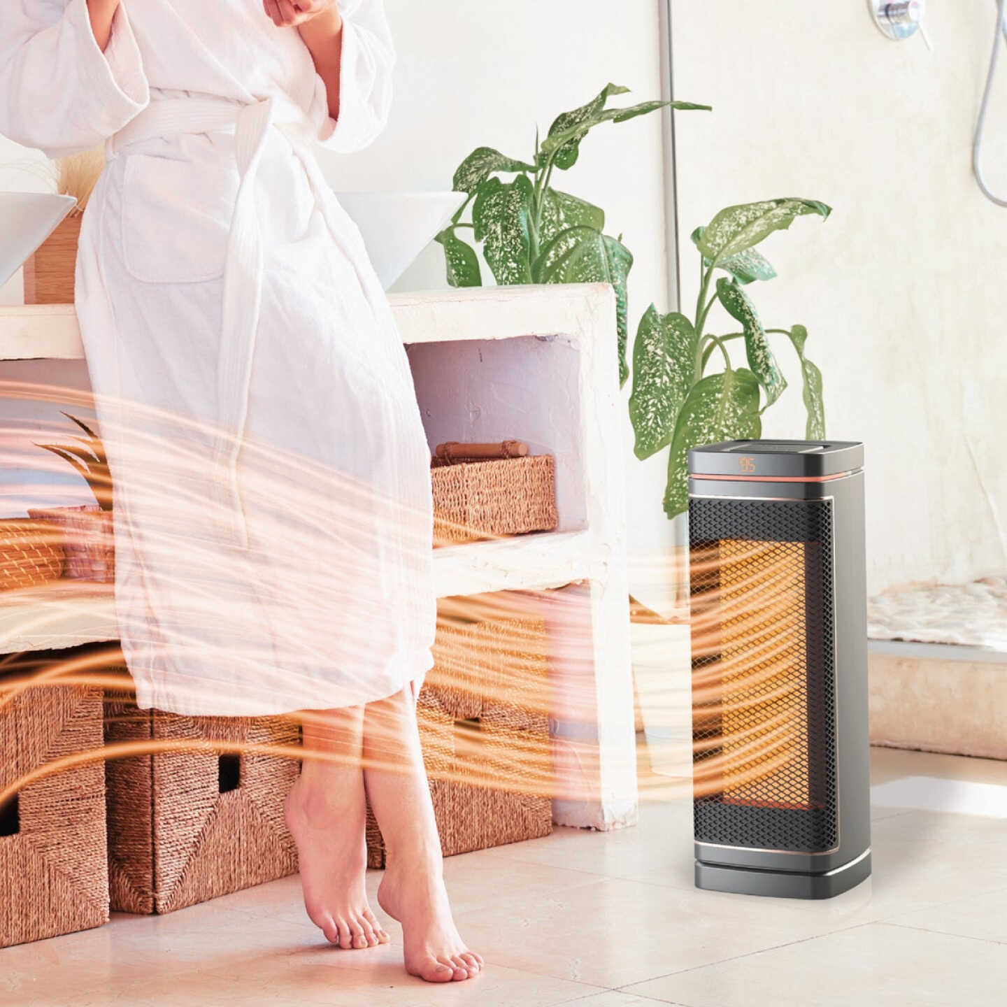Handy Heater Copper Core Tower Oxcillating Ceramic Space Heater Image 2