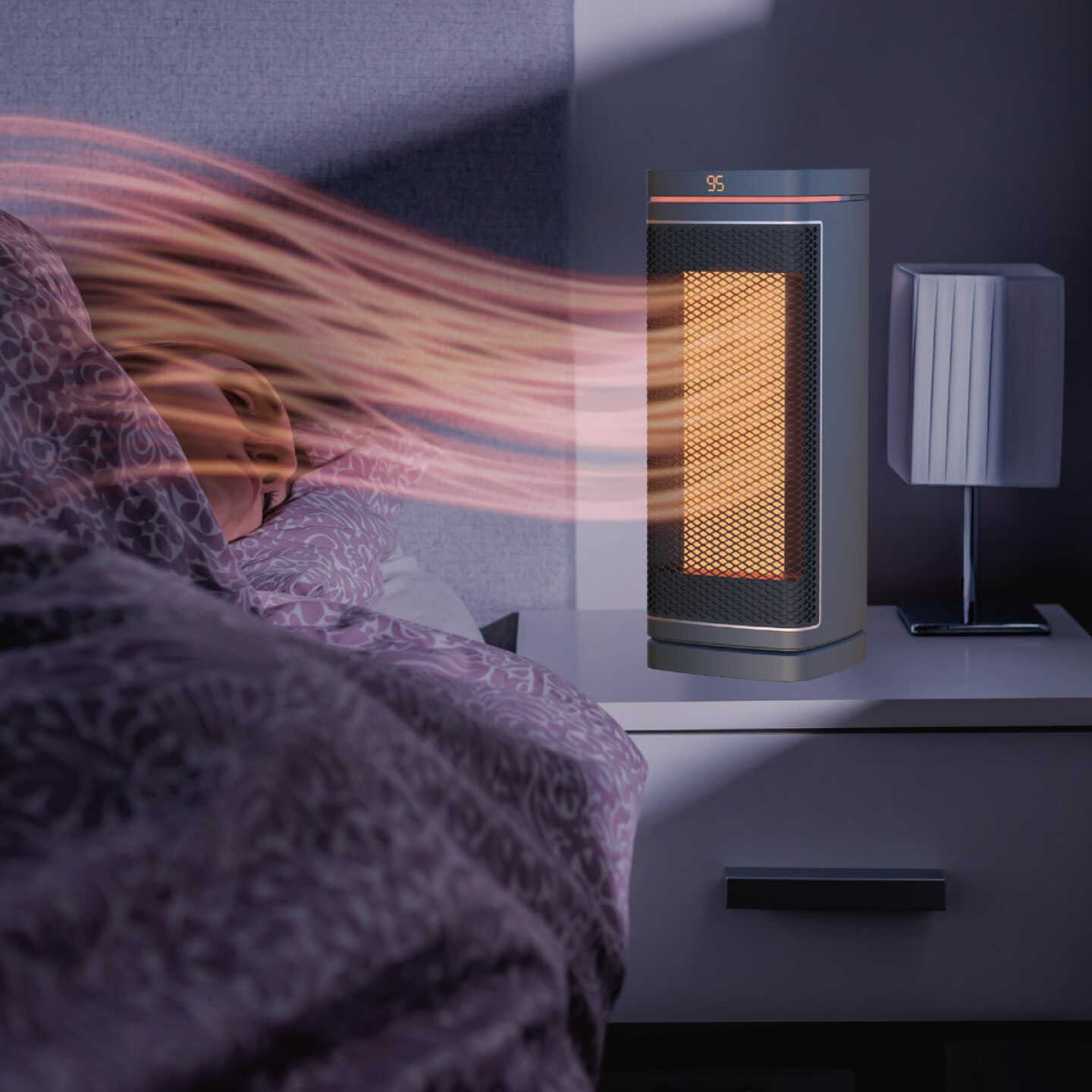 Handy Heater Copper Core Tower Oxcillating Ceramic Space Heater Image 3