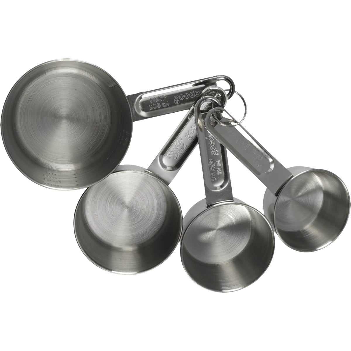 GoodCook Everyday Stainless Steel Measuring Cup Set (4-Piece)