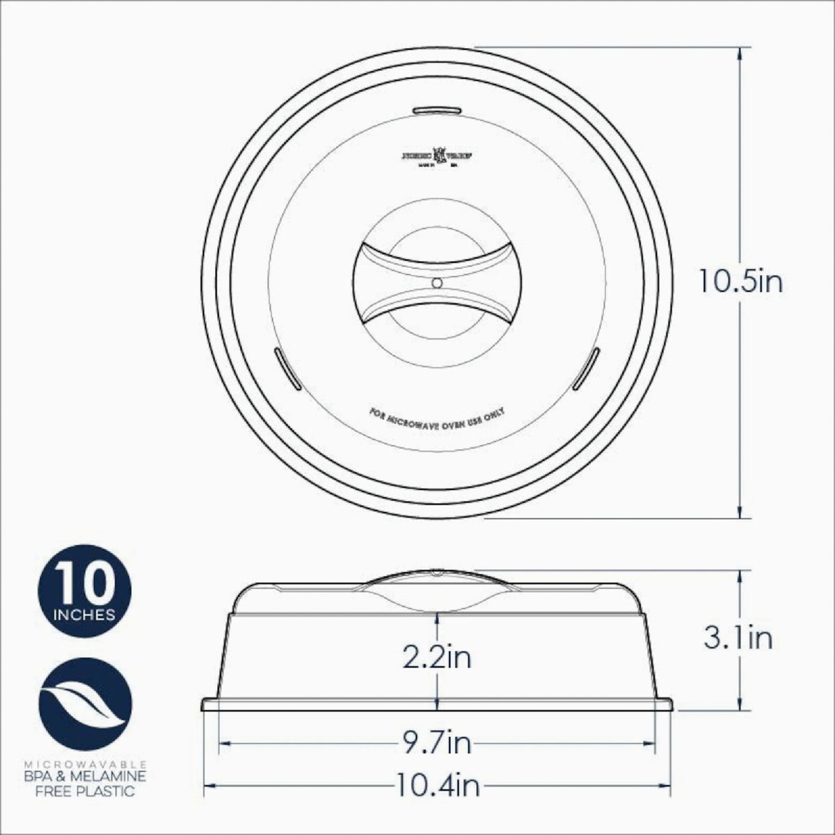 Nordic Ware 10 In. Microwave Splatter Cover Image 2