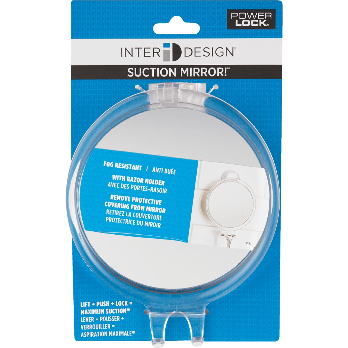 iDesign Franklin Suction Fog-Free Mirror Image 2