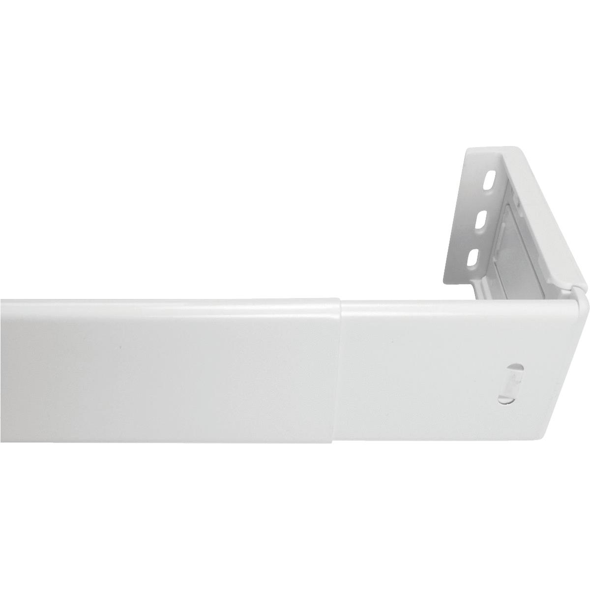 Levolor Continental II 28 In. To 48 In. 2-1/2 In. Single White Curtain Rod