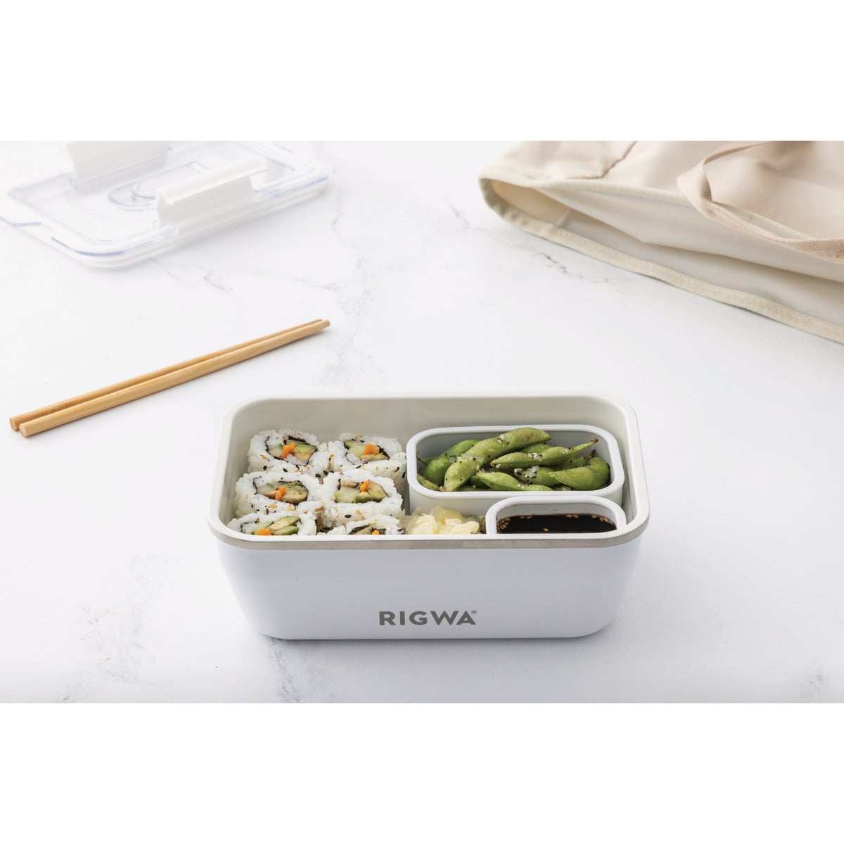 Rigwa Life 8 In. x 5 In. Bento Box Kit, Snowbird Image 2